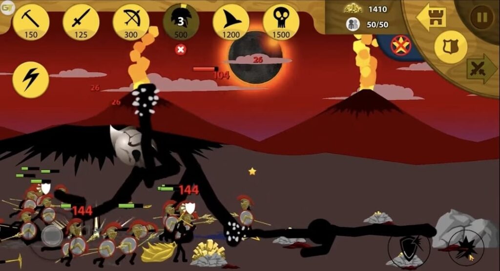 stick war legacy final level boss fight screen shot